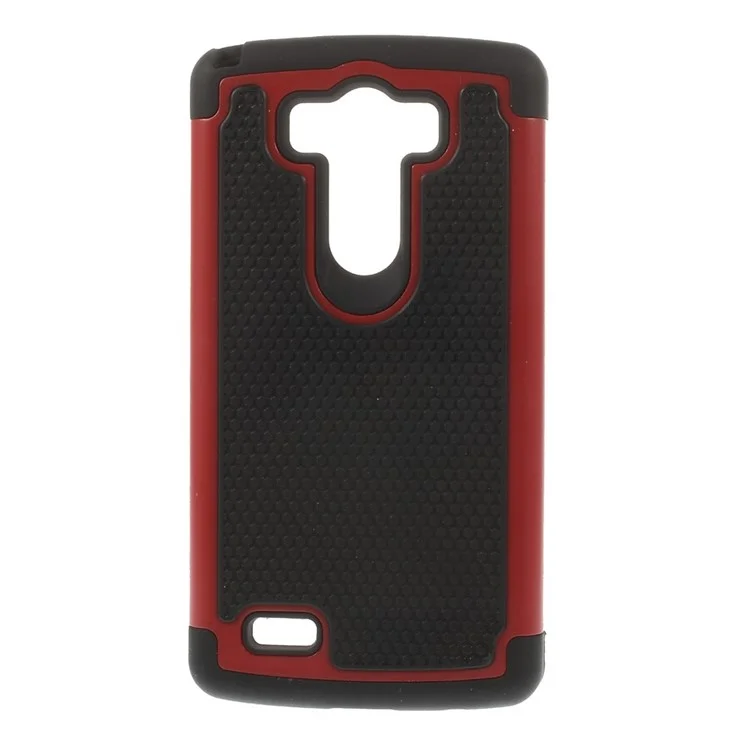 Football Grain PC + Silicone Combo Cover for LG G3 D850 D855 LS990 - Red