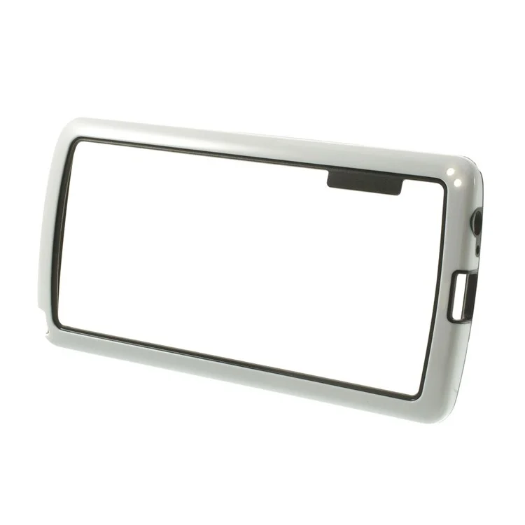 PC + TPU Hybrid Bumper Frame Case for LG G3 D850 D855 LS990 - White