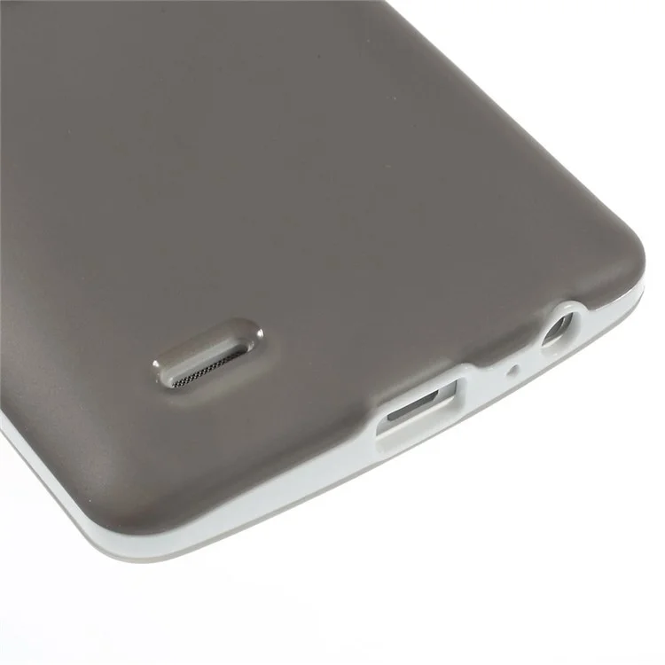 Plastic Bumper & Matte TPU Hybrid Case for LG G3 D850 D855 LS990 - Grey