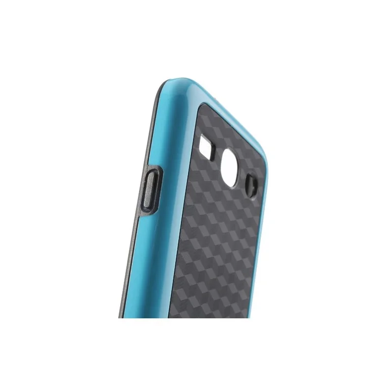 3D Cube Plastic & TPU Hybrid Shell for Samsung Galaxy Core Plus G3500 / Trend 3 G3502 - Black / Blue