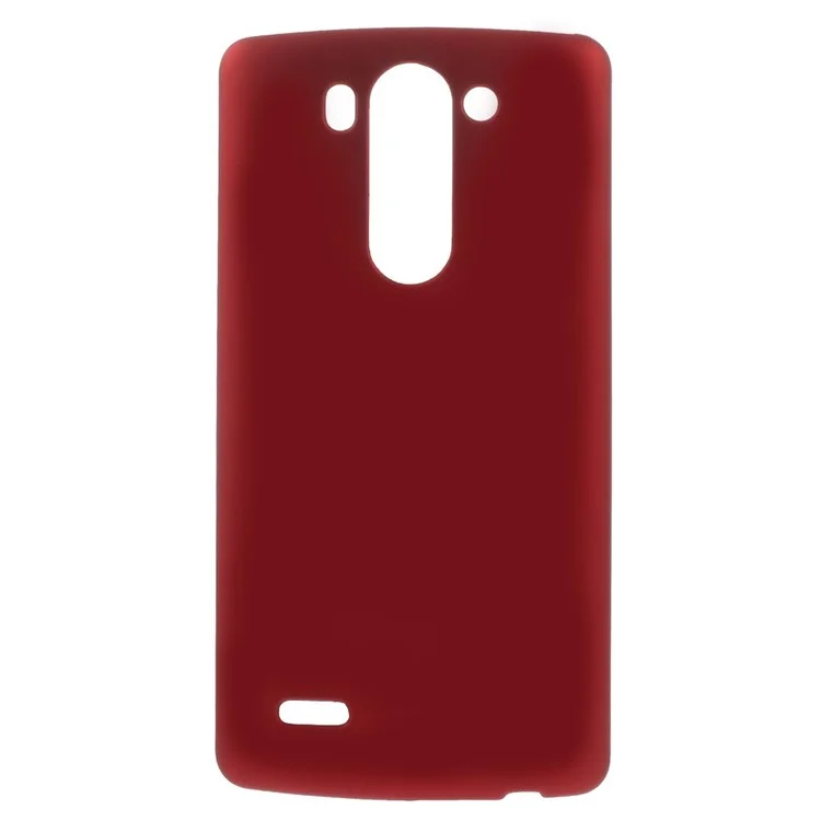 Rubberized Plastic Hard Shell for LG G3 S D722 D725 - Red