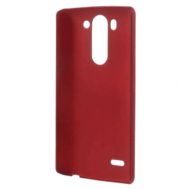 Rubberized Plastic Hard Shell for LG G3 S D722 D725 - Red