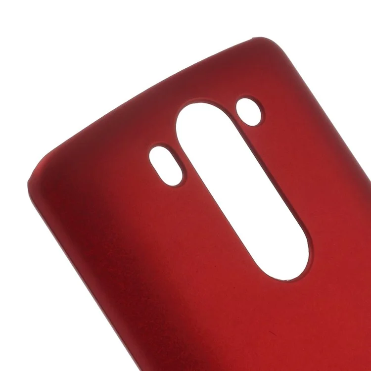 Rubberized Plastic Hard Shell for LG G3 S D722 D725 - Red