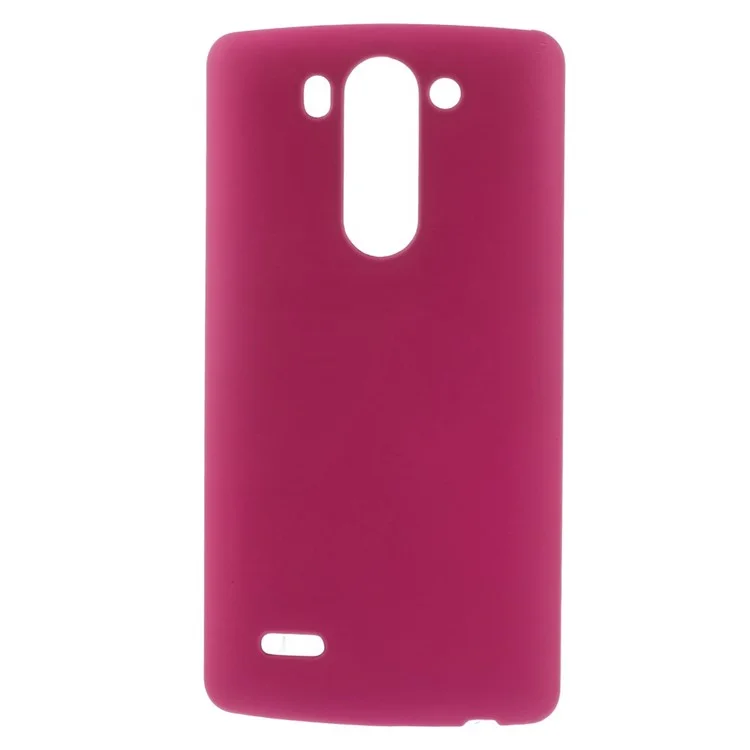 Rubberized PC Hard Shell Case for LG G3 S D722 D725 - Rose