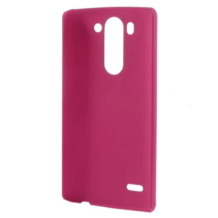 Rubberized PC Hard Shell Case for LG G3 S D722 D725 - Rose