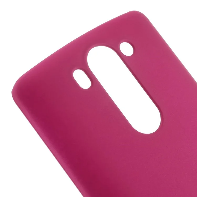 Rubberized PC Hard Shell Case for LG G3 S D722 D725 - Rose