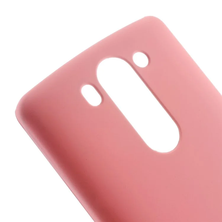 Rubberized PC Hard Shell Case for LG G3 S D722 D725 - Pink