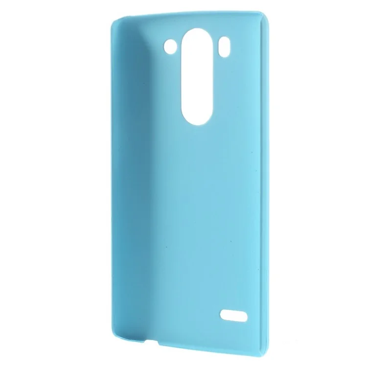 Hard Rubberized PC Cover for LG G3 S D722 D725 - Sky Blue