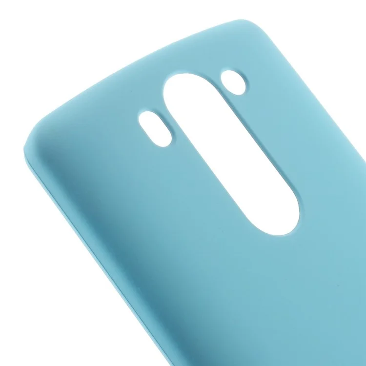 Hard Rubberized PC Cover for LG G3 S D722 D725 - Sky Blue