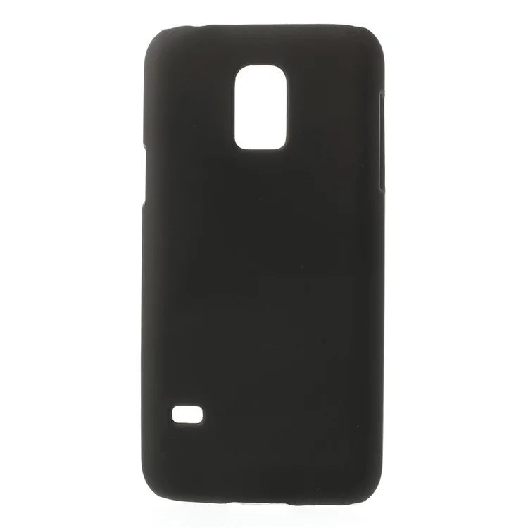 Matte Rubberized Plastic Case for Samsung Galaxy S5 Mini SM-G800 - Black