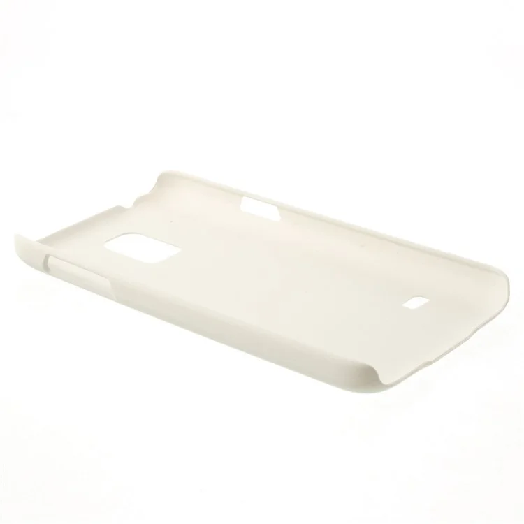 Matte Rubberized Plastic Cover for Samsung Galaxy S5 Mini SM-G800 - White