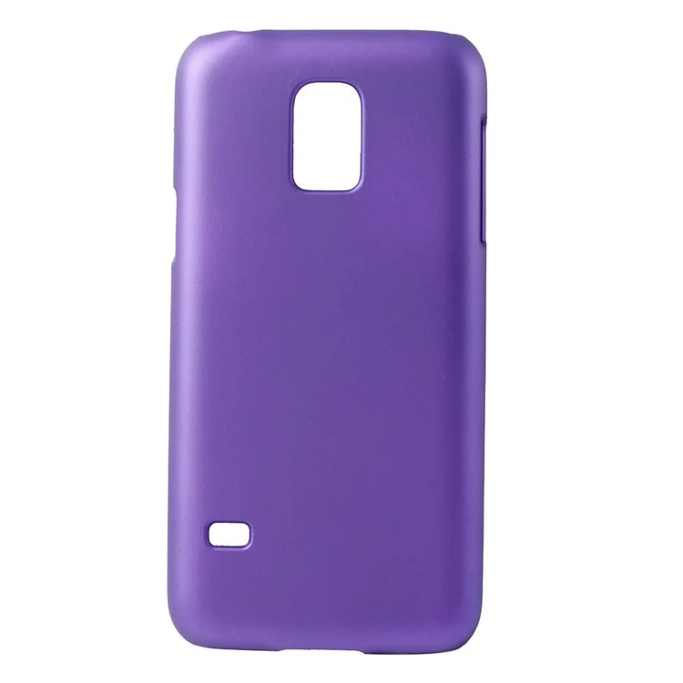 Matte Rubberized Plastic Case for Samsung Galaxy S5 Mini SM-G800 - Purple