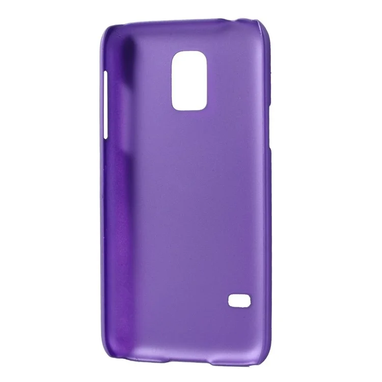 Matte Rubberized Plastic Case for Samsung Galaxy S5 Mini SM-G800 - Purple