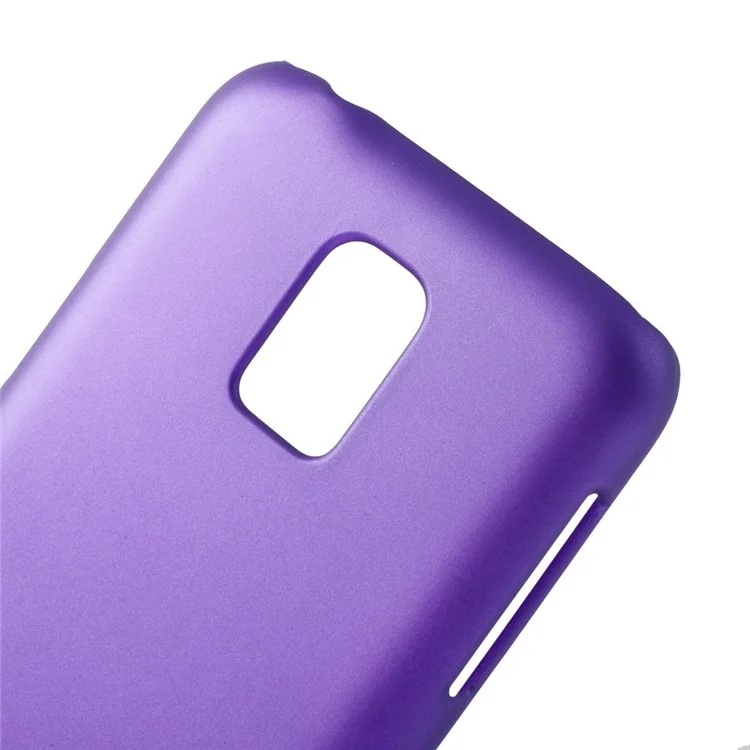 Matte Rubberized Plastic Case for Samsung Galaxy S5 Mini SM-G800 - Purple