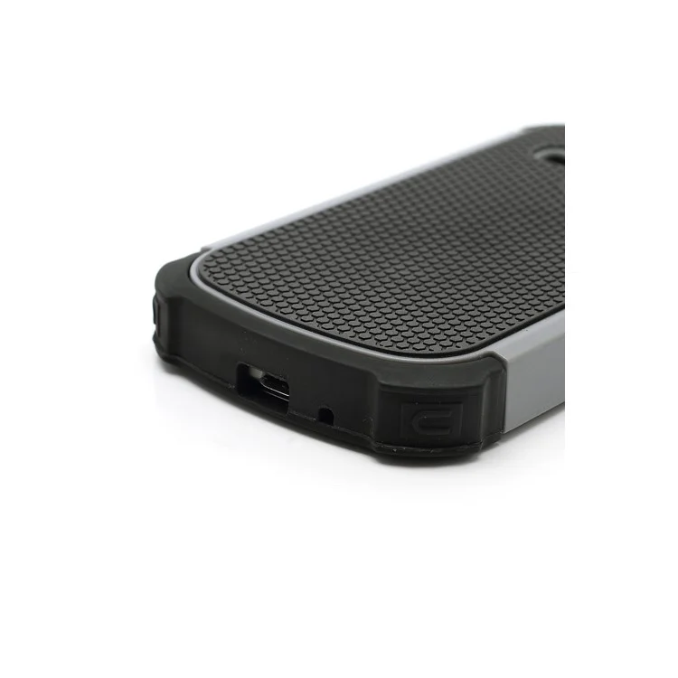 High Impact Combo Plastic & Silicone Case Cover for Samsung Galaxy S3 Mini I8190 - Black / Grey