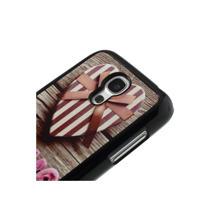 LOVE Heart Metal Skin Hard Case Shell for Samsung Galaxy S4 mini I9190 I9192