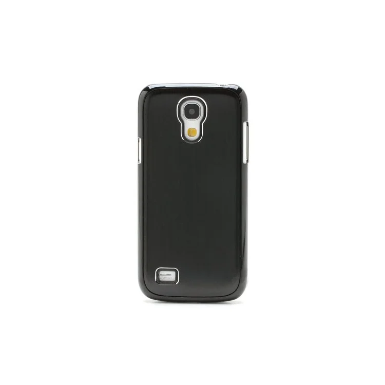 Black Brushed Aluminum Skin Plastic Hard Case for Samsung Galaxy S4 mini I9190 I9192 I9195