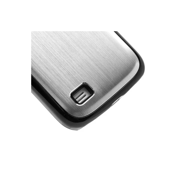 Silver Brushed Aluminum Skin Plastic Hard Cover for Samsung Galaxy S4 mini I9190 I9192 I9195
