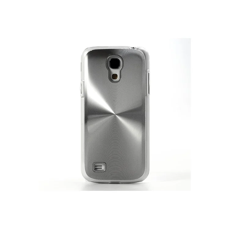 Silver Metallic CD Veins Hard Case Cover for Samsung Galaxy S4 mini i9195 i9190