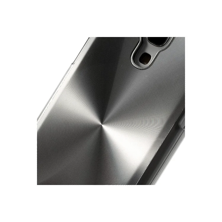 Silver Metallic CD Veins Hard Case Cover for Samsung Galaxy S4 mini i9195 i9190