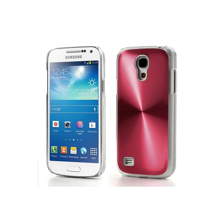 Red Metallic CD Veins PC Hard Back Case for Samsung Galaxy S4 mini i9195 i9190