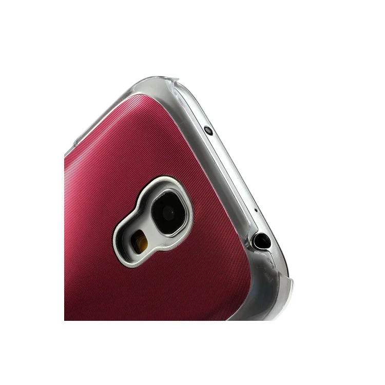 Red Metallic CD Veins PC Hard Back Case for Samsung Galaxy S4 mini i9195 i9190