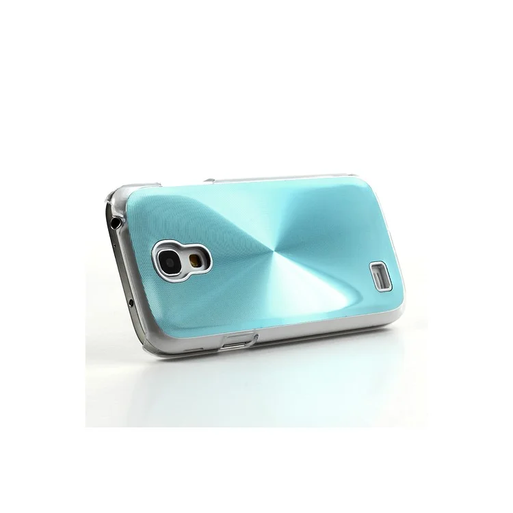 Baby Blue Metallic CD Veins Hard Case Skin for Samsung Galaxy S4 mini i9195 i9190