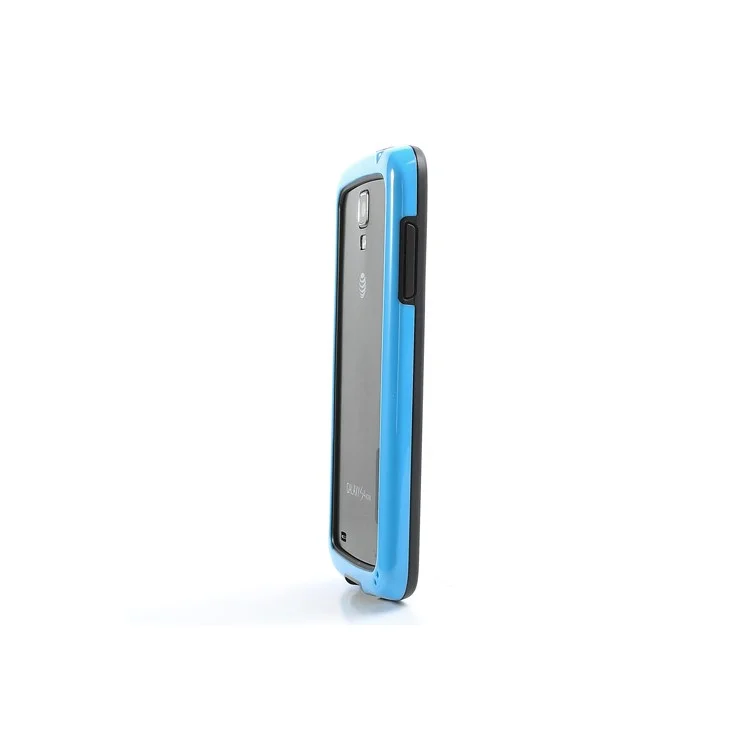PC & TPU Hybrid Frame for Samsung Galaxy S4 Active I9295 I537 - Black / Blue
