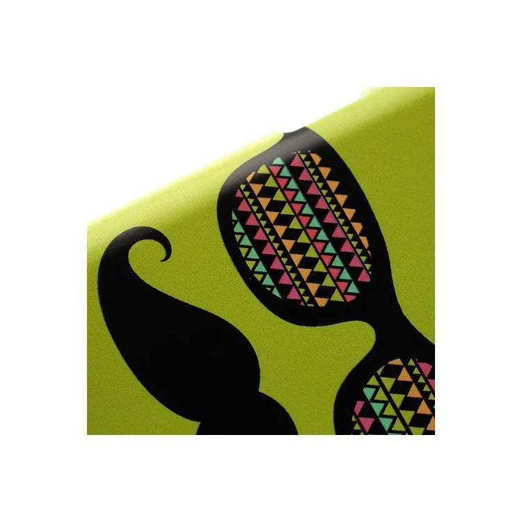Green Le Moustache Plastic Case Cover for Samsung Galaxy S 3 SIII I9300
