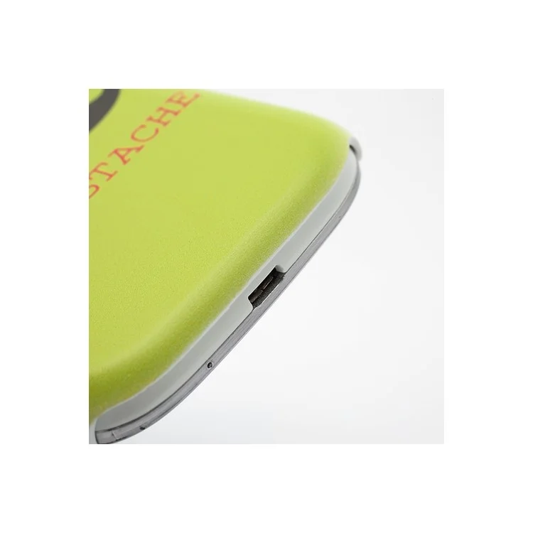 Green Le Moustache Plastic Case Cover for Samsung Galaxy S 3 SIII I9300