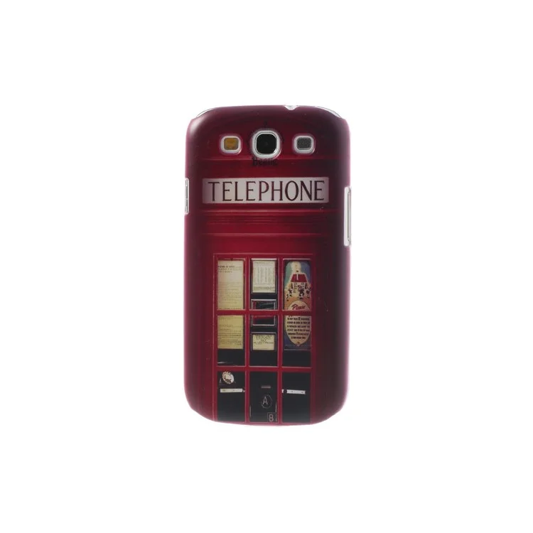Telephone Booth for Samsung Galaxy S III I9300 Plastic Cover