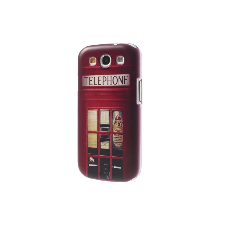 Telephone Booth for Samsung Galaxy S III I9300 Plastic Cover