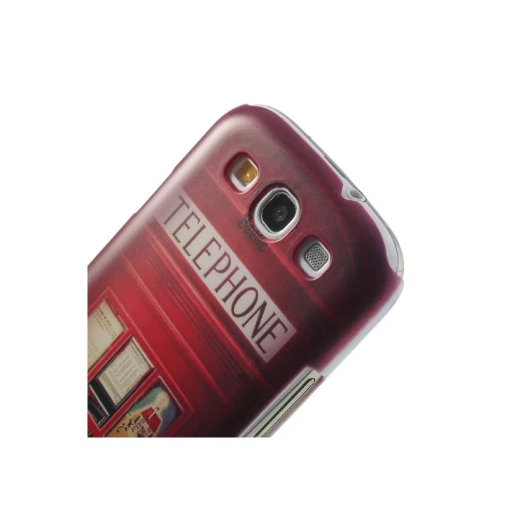 Telephone Booth for Samsung Galaxy S III I9300 Plastic Cover