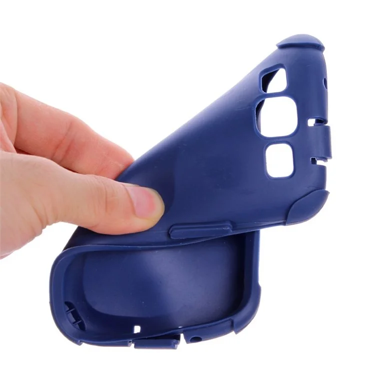 Shockproof Dustproof PC & TPU Hybrid Back Cover for Samsung Galaxy S3 i9300 - Blue