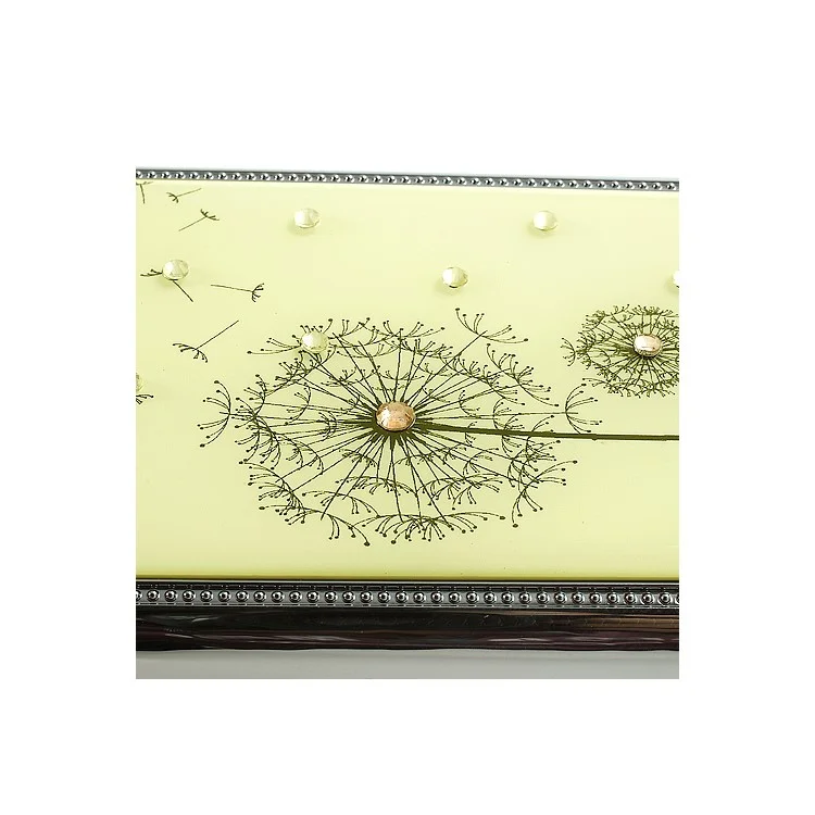 White Dandelion Sparkling Rhinestone Plated Hard Cover for Samsung Galaxy S4 IV i9500 i9502