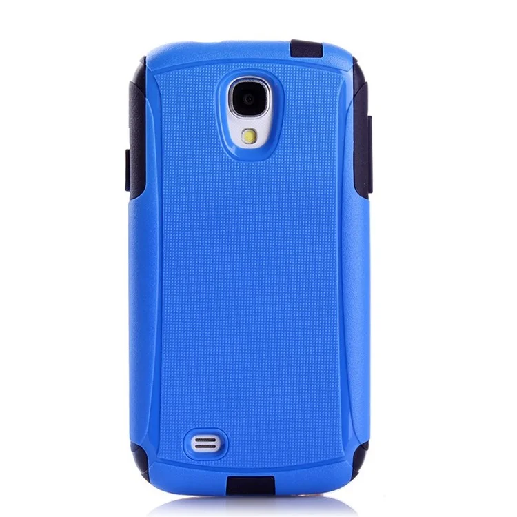 Shockproof Dirt-proof PC + TPU 2 in 1 Protective Shell for Samsung Galaxy S4 I9500 - Dark Blue