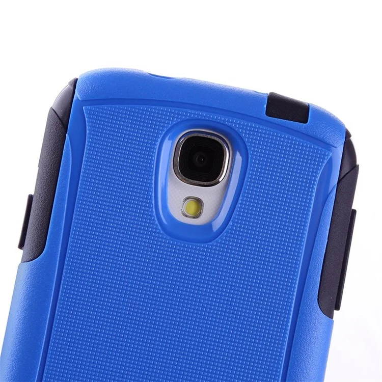 Shockproof Dirt-proof PC + TPU 2 in 1 Protective Shell for Samsung Galaxy S4 I9500 - Dark Blue