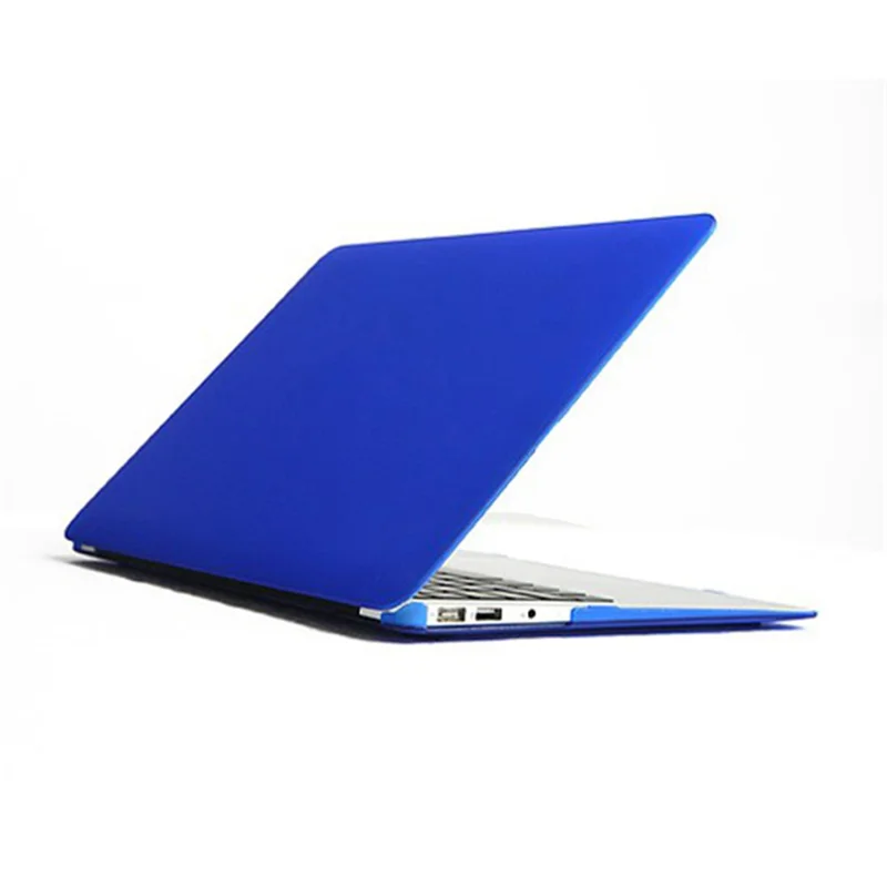 11" 11.6" Mac MacBook Air Crystal Hard Shell Cover Case Laptop - Translucent Dark Blue