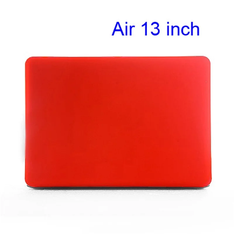 Crystal Hard Case Full Cover Skin for Macbook Air 13.3 - Translucent Red