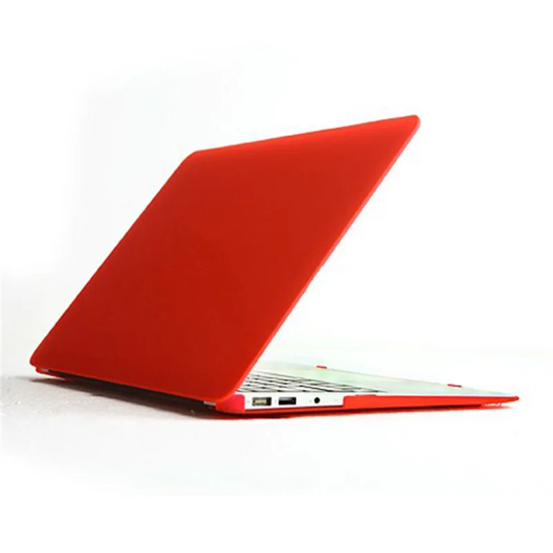 Crystal Hard Case Full Cover Skin for Macbook Air 13.3 - Translucent Red