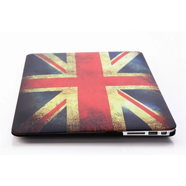 Vintage UK Flag Rubberized Hard Shell Cover for Apple Macbook Air 13.3