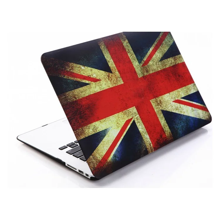 Vintage UK Flag Rubberized Hard Shell Cover for Apple Macbook Air 13.3