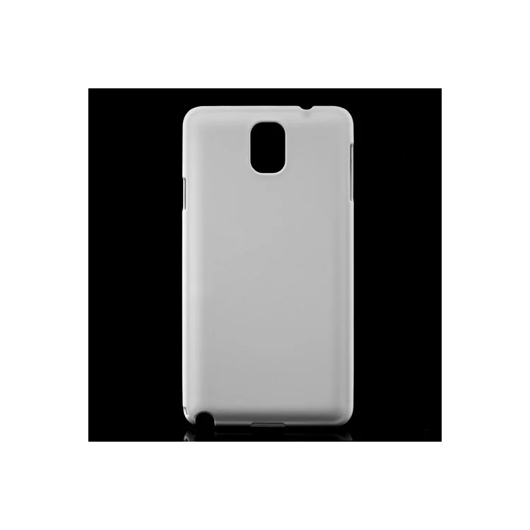 White Rubberized Coating Plastic Cover for Samsung Galaxy Note 3 N9000 N9005 N9002