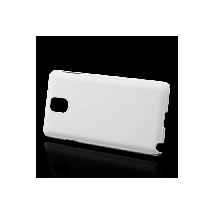 White Rubberized Coating Plastic Cover for Samsung Galaxy Note 3 N9000 N9005 N9002