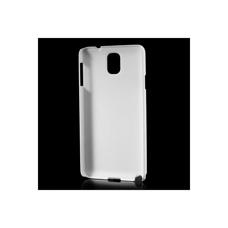 White Rubberized Coating Plastic Cover for Samsung Galaxy Note 3 N9000 N9005 N9002