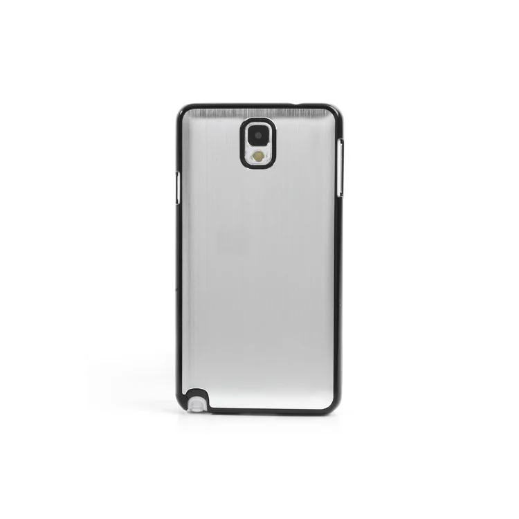 Brushed Aluminum Skin Hard Cover Case for Samsung Galaxy Note 3 N9000 N9005 - Silver