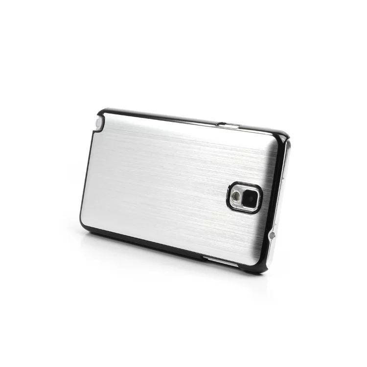 Brushed Aluminum Skin Hard Cover Case for Samsung Galaxy Note 3 N9000 N9005 - Silver