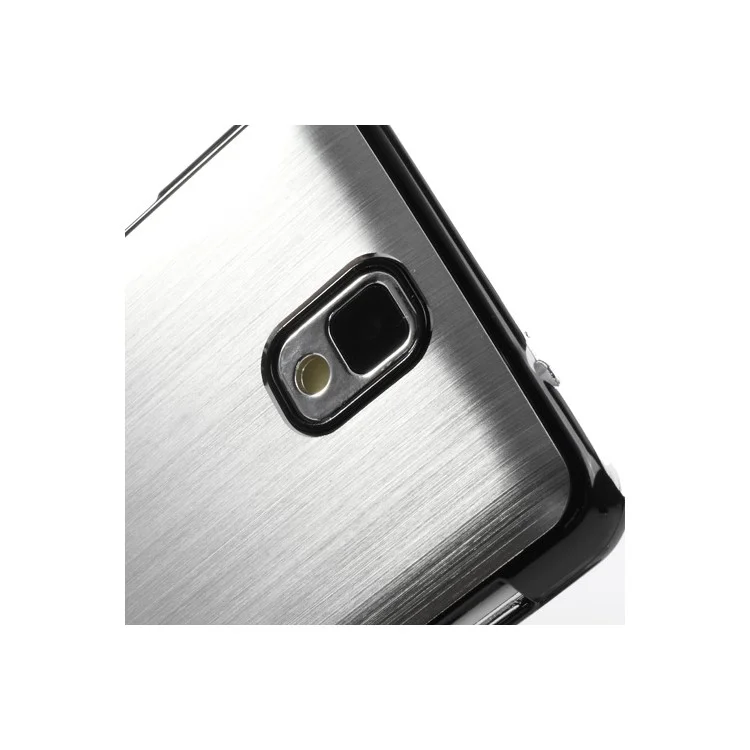 Brushed Aluminum Skin Hard Cover Case for Samsung Galaxy Note 3 N9000 N9005 - Silver