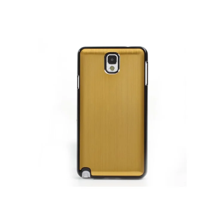 For Samsung Galaxy Note 3 III N9000 N9002 Brushed Aluminum Skin Hard Shell - Gold