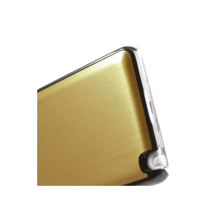 For Samsung Galaxy Note 3 III N9000 N9002 Brushed Aluminum Skin Hard Shell - Gold